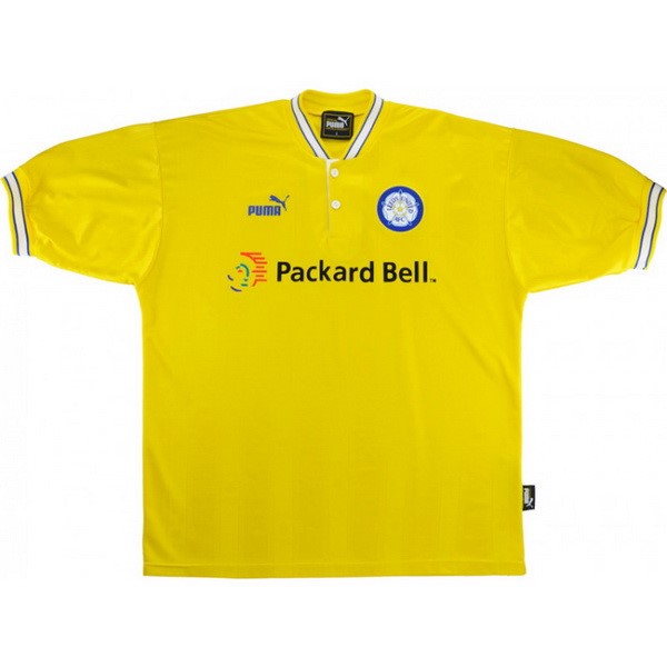 Tailandia Camiseta Leeds United Segunda Equipación Retro 1997 1998 Amarillo